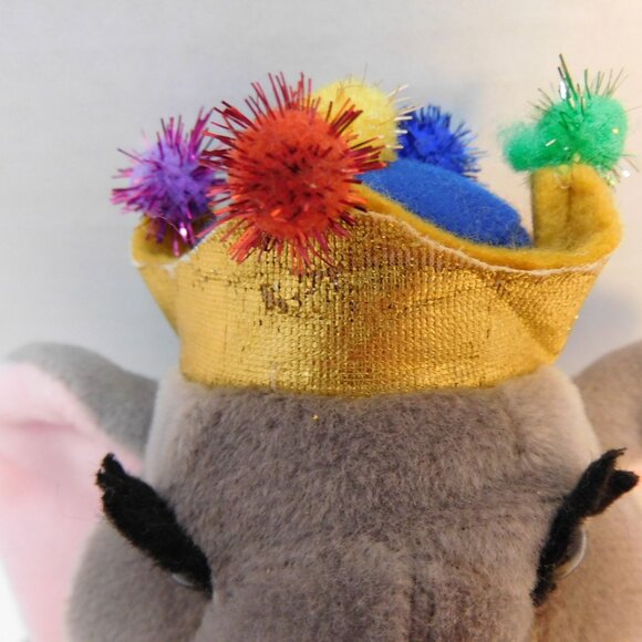 Nanco Royal Elephant 10" Plush 2000 Stuffed Animal - Picture 2 of 6